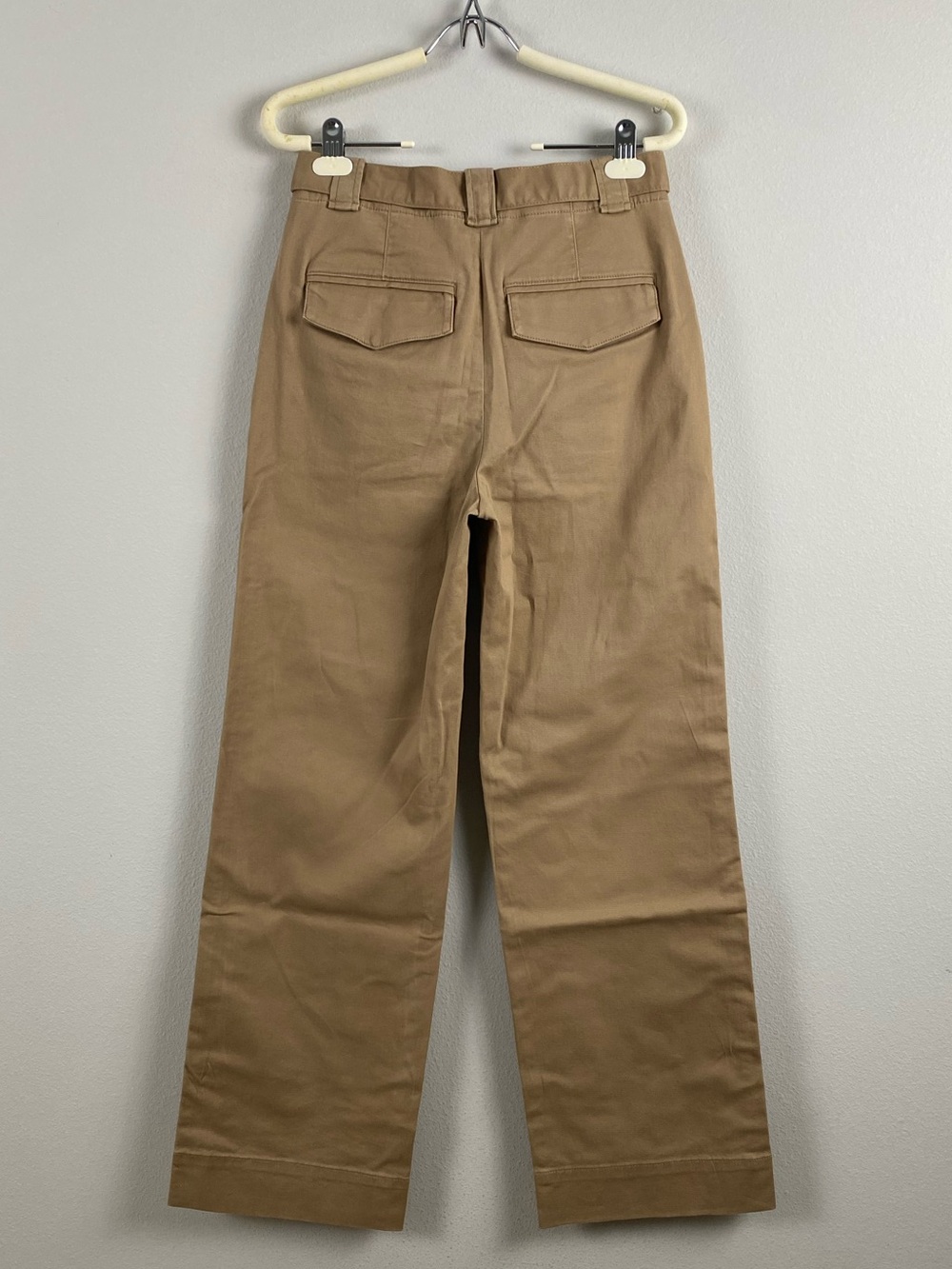 J. Crew Factory Twill Wide Leg Tie Waist Chino Pant | Camel - Picture 2 of 15
